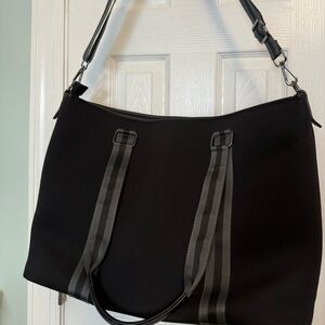 Black laptop Shoulder Bag with Straps